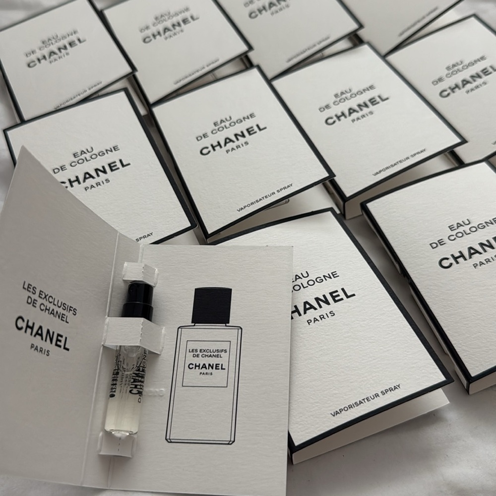 CHANEL 12 SAMPLES EAU DE COLOGNE CHANEL PARIS E D P 1.5 M L EACH - Picture 4 of 4